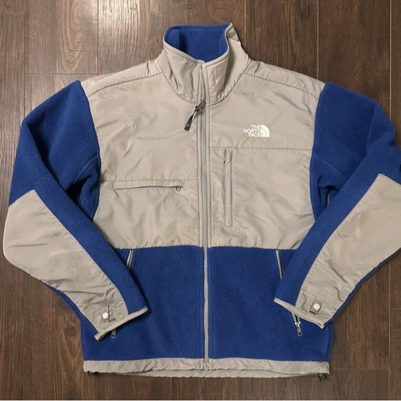 The North Face Blue Grey Denali Polartec Fleece Jacket Coat Winter Size XXL - Picture 4 of 12